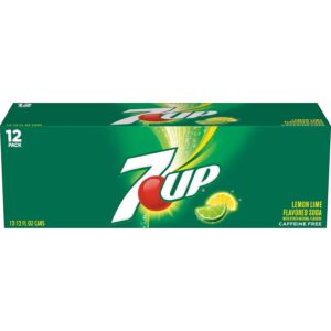 7UP Soda Cans, Lemon Lime, 12 fl oz